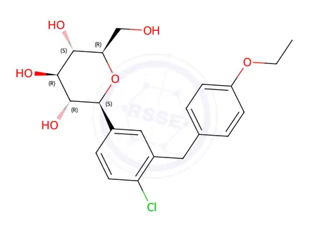 Chemical structure of Dapagliflozin