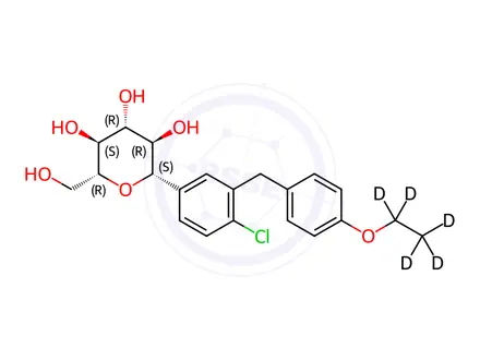 Chemical structure of Dapagliflozin D5