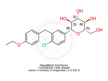 Chemical structure of Dapagliflozin Impurity 75