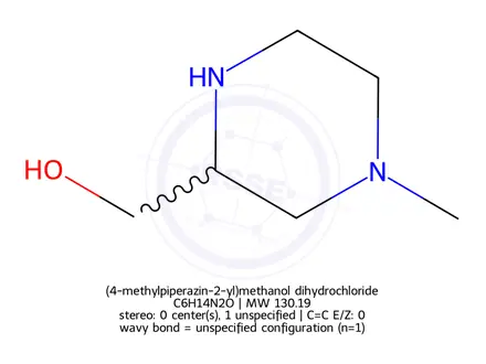 Chemical structure of (4-methylpiperazin-2-yl)methanol