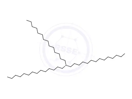 Chemical structure of tritetradecylaluminium