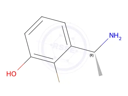 Chemical structure of 3-((1R)-1-AMINOETHYL)-2-BROMOPHENOL