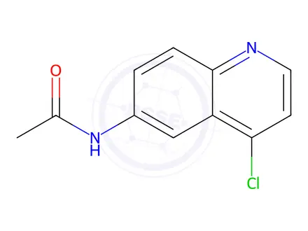 Chemical structure of N-(4-chloroquinolin-6-yl)acetamide