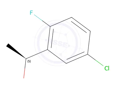 Chemical structure of (1S)-1-(5-Chloro-2-fluorophenyl)ethan-1-ol
