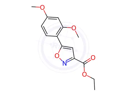Chemical structure of 5-(2,4-DIMETHOXYPHENYL)-3-ISOXAZOLECARBOXYLIC ACID ETHYL ESTER