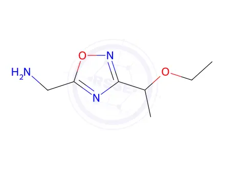 Chemical structure of [3-(1-ethoxyethyl)-1,2,4-oxadiazol-5-yl]methanamine