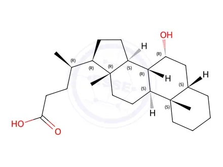 Chemical structure of Ursodeoxycholic Acid impurity 100