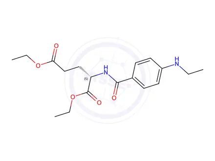 Chemical structure of Diethyl(2S)-2-{[4-(ethylamino)benzoyl]amino}pentanedioate