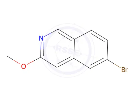 Chemical structure of 6-Bromo-3-methoxyisoquinoline