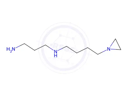 Chemical structure of N(8)-aziridinylspermidine