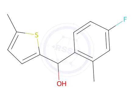 Chemical structure of (4-Fluoro-2-methylphenyl)(5-methylthiophen-2-yl)methanol
