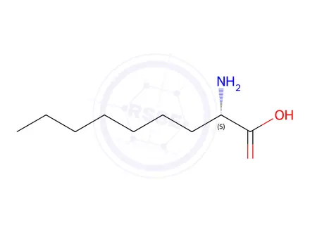 Chemical structure of S-2-Aminononanoic acid