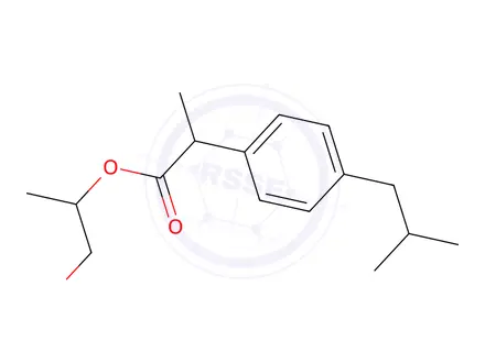 Chemical structure of 1-Hydroxyprop-2-yl 2-(4-Isobutylphenyl)Propanoate