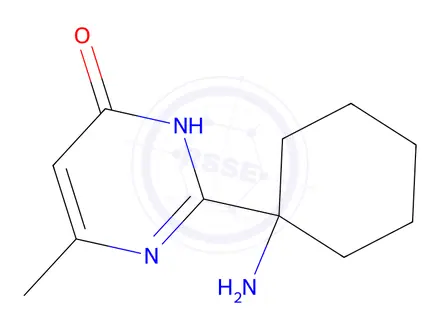 Chemical structure of 2-(1-Aminocyclohexyl)-6-methylpyrimidin-4(3H)-one