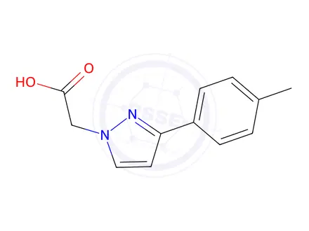 Chemical structure of 2-(3-(P-tolyl)-1H-pyrazol-1-yl)acetic acid