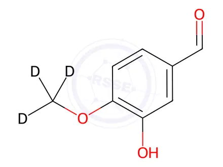 Chemical structure of Isovanillin-d3