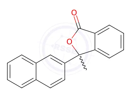 Chemical structure of 3-Methyl-3-(1-naphthyl)phthalide