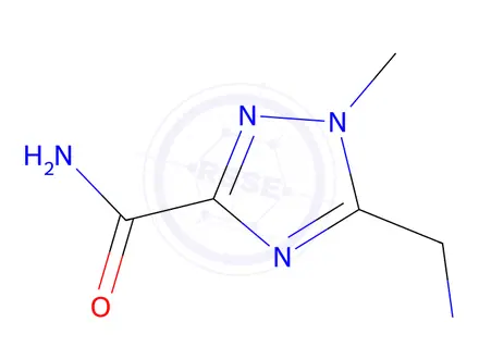 Chemical structure of 1H-1,2,4-Triazole-3-carboxamide,5-(aminomethyl)-1-methyl-(9CI)