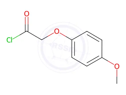 Chemical structure of (4-methoxyphenoxy)acetyl chloride