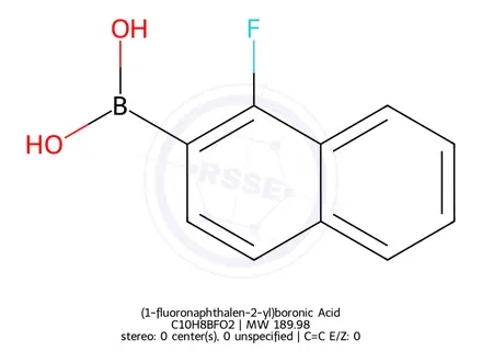 Chemical structure of (1-fluoronaphthalen-2-yl)boronic Acid