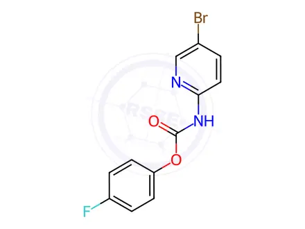Chemical structure of 4-Fluorophenyl 5-bromopyridin-2-ylcarbamate