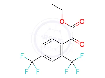 Chemical structure of (2,4-Bis-trifluoromethyl-phenyl)-oxo-acetic acid ethyl ester
