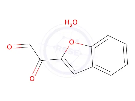 Chemical structure of 2-(Benzofuran-2-yl)-2-oxoacetaldehyde hydrate