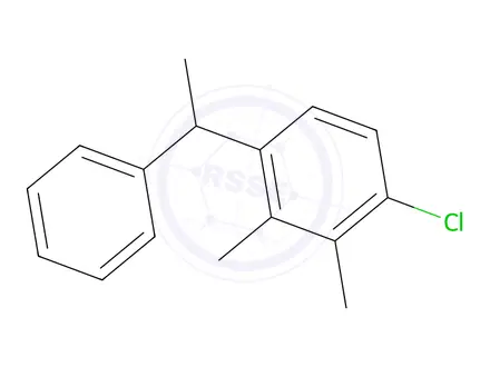 Chemical structure of 1-Chloro-2,3-dimethyl-4-(1-phenylethyl)benzene