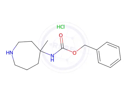 Chemical structure of Benzyl (4-methylazepan-4-yl)carbamate hydrochloride