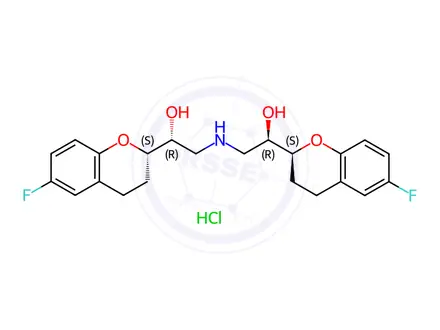 Chemical structure of Nebivolol Impurity 2 HCl (SR,RS)