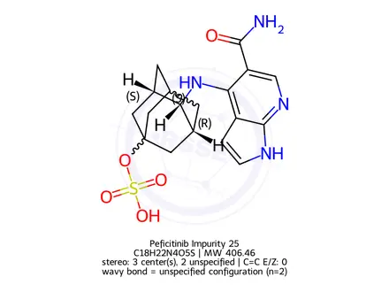 Chemical structure of Peficitinib Impurity 25