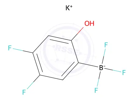 Chemical structure of Potassium (4,5-difluoro-2-hydroxyphenyl)trifluoroborate