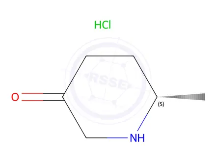 Chemical structure of (6S)-6-methylpiperidin-3-one hydrochloride