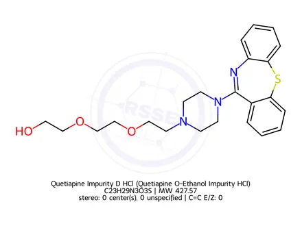 Chemical structure of Quetiapine Impurity D HCl (Quetiapine O-Ethanol Impurity HCl)