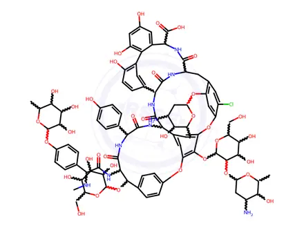 Chemical structure of alfa-Avoparcin