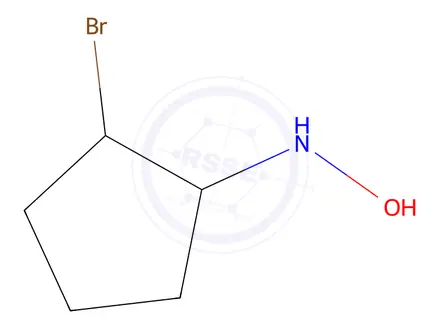 Chemical structure of Cyclopentanamine, 2-bromo-N-hydroxy-(9CI)