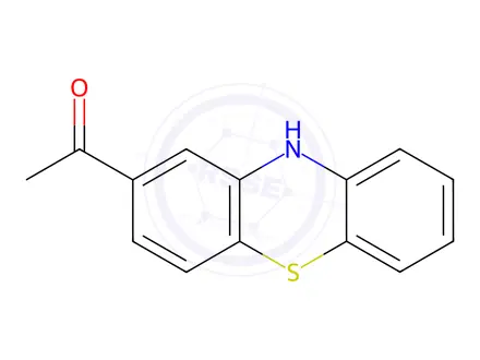 Chemical structure of 2-Acetylphenothiazine