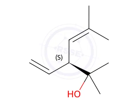 Chemical structure of (+)-SANTOLINA ALCOHOL