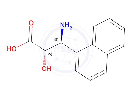 Chemical structure of (2S,3S)-3-Amino-2-hydroxy-3-(naphthalen-1-yl)propanoic acid