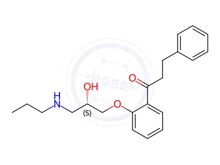 Chemical structure of (S)-Propafenone