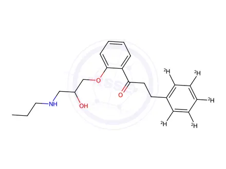 Chemical structure of Propafenone-D5