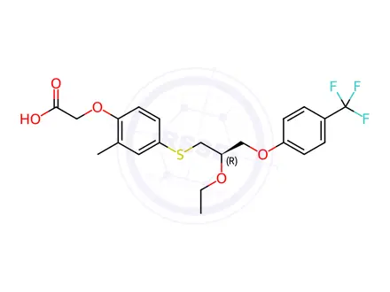 Chemical structure of Seladelpar L-lysine Dihydrate