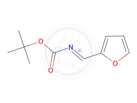 Chemical structure of (E)-tert-Butyl (furan-2-ylmethylene)carbamate