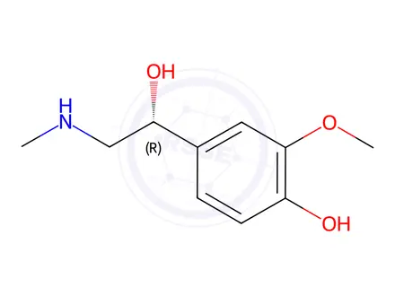 Chemical structure of Metanephrine (2282-54-4)