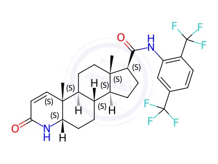 Chemical structure of 5-beta-Dutasteride