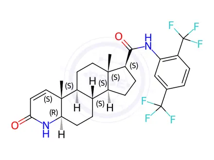 Chemical structure of Dutasteride