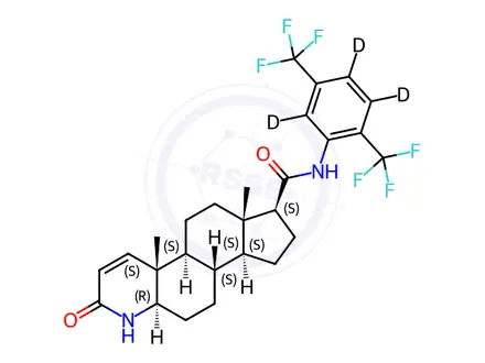 Chemical structure of Dutasteride-d3Discontinued, see D735004