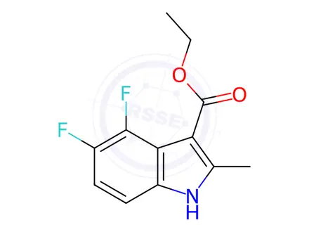 Chemical structure of Ethyl 4,5-difluoro-2-methyl-1h-indole-3-carboxylate