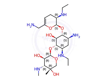 Chemical structure of Netilmicin Sulfate Impurity 3 (Netilmicin Sulfate EP Impurity C)