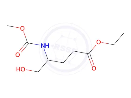 Chemical structure of 5-Hydroxy-4-[(methoxycarbonyl)amino]-pentanoic Acid Ethyl Ester